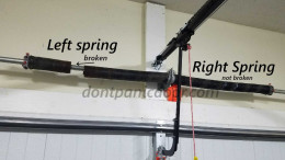 Broken Torsion Springs Replaced